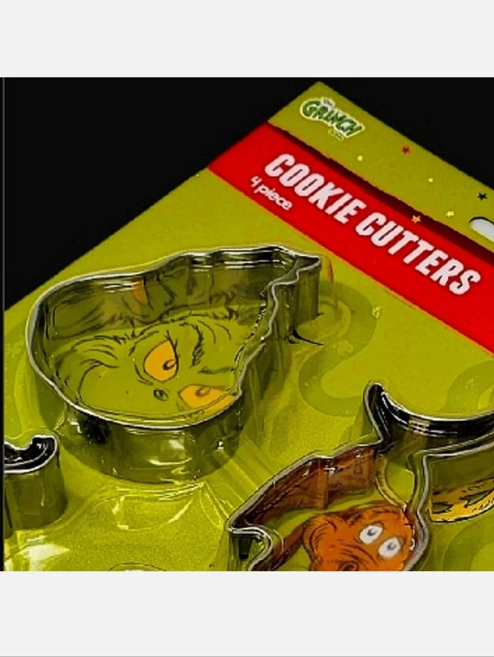 The Grinch Cookie Cutter 4 Piece Set  Dr. Seuss's How The Grinch Stole Christmas
